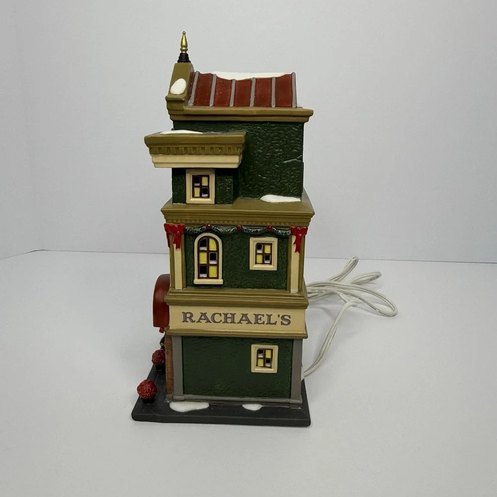 Dept 56 Christmas In The City Series Rachael's Candy Shop Retired Tested Working